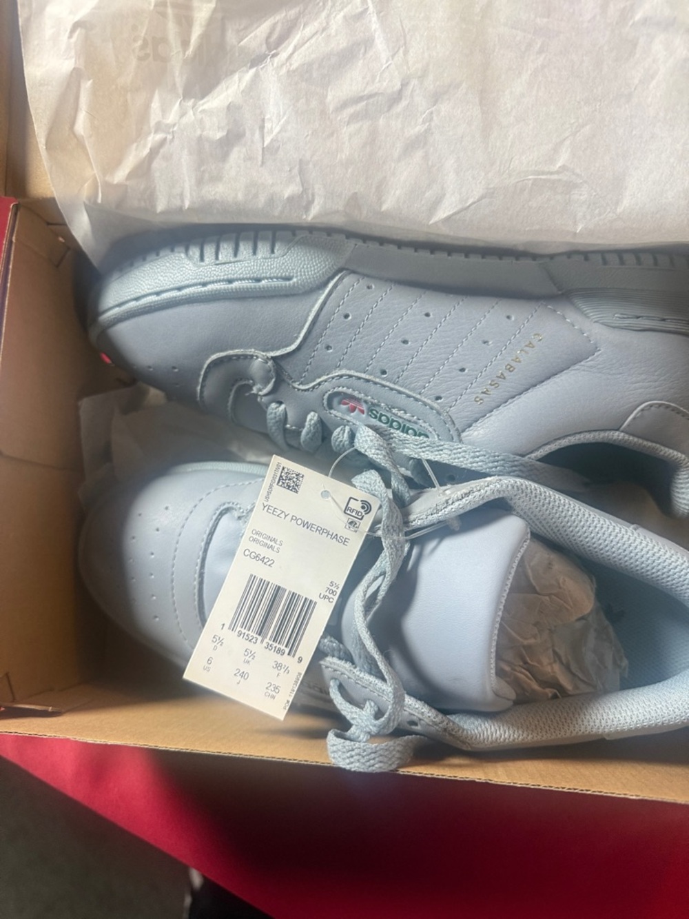 adidas Yeezy Powerphase Sneakers - Pale Blue